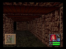 A Doom/Wolfenstein look with handy mini map